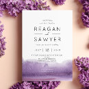 Search for amethyst wedding invitations Watercolor