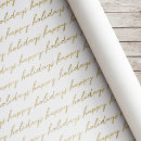 Search for happy yule wrapping paper Gold