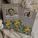 Search for sunflower celebration of life invitations Rustic