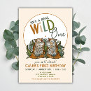 Search for tiger birthday invitations Watercolor