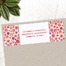 Search for red abstract return address labels Pink