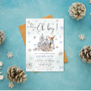 Search for oh deer baby shower invitations Blue