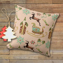Search for christmas village pillows Reindeer