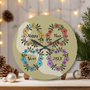 Search for happy new years clocks Illustration