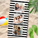 Search for black and white beach towels Photo collage