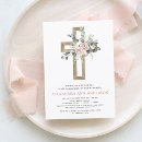 Recherche de pink floral christening invitations Rose poussiéreux