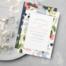 Search for pink and blue invitations Botanical