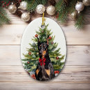 Search for red doberman ornaments Dobie