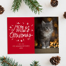 Search for white cat christmas cards Whimsical