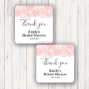Search for lace bridal shower stickers Pink