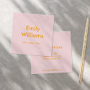 Recherche de couleur rose cartes visite Professionnel