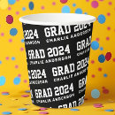 Search for graduation paper cups Black and white
