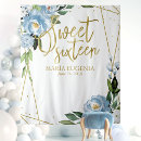 Search for blue and gold backdrops For her