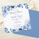 Search for asian bridal shower invitations Blue