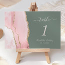 Search for blush and sage green table cards Modern