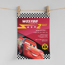 Search for mater invitations Race car party