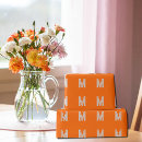Search for monogrammed wrapping paper Bright