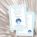 Search for blue bachelorette party invitations Coastal