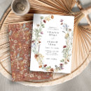 Search for orange and purple wedding invitations Watercolor floral