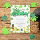 Search for clover baby shower invitations Leprechaun