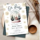 Search for snow baby shower invitations Elegant