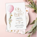 Recherche de pink balloon invitations Floral