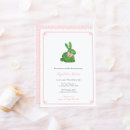 Search for bunny baby girl shower invitations Pink bow