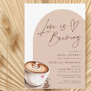 Search for love is brewing bridal shower invitations Simple