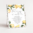 Search for lemon bridal shower posters Elegant