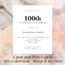 Recherche de centenaire anniversaire invitations Simple