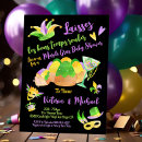 Search for fat tuesday invitations Watercolor