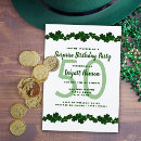 Search for march birthday invitations Irish birthday party