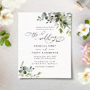 Search for budget wedding invitations Watercolor floral foliage