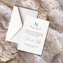 Search for monogram save the dates Black and white