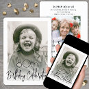 Recherche de stylish anniversaire invitations Noir et blanc