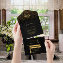 Search for all black birthday invitations Black and gold