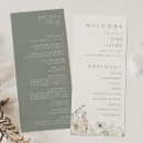 Search for pretty wedding programs Modern order of service