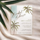 Search for palm tree bridal shower invitations Bohemian