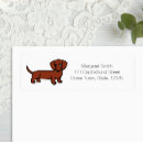 Search for two dogs return address labels Dachshund