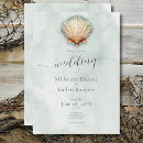 Recherche de coastal mariage invitations Coquillage