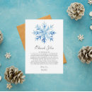 Search for snowflake thank you cards Blue