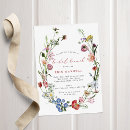 Recherche de wreath bridal shower invitations Boho