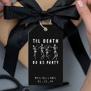Search for halloween wedding favour tags Black and white