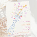Search for champagne bottle invitations Pop the champagne