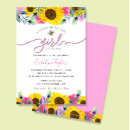 Search for bee baby girl shower invitations Sweet as can bee