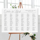 Search for minimalist wedding seating charts Typography