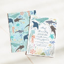 Search for shark baby boy shower invitations Under the sea