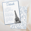 Recherche de tour eiffel vintage invitations Moderne