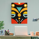 Search for african tribal canvas prints Mask