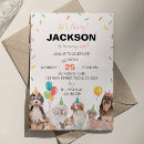 Search for dog pawty invitations Colourful